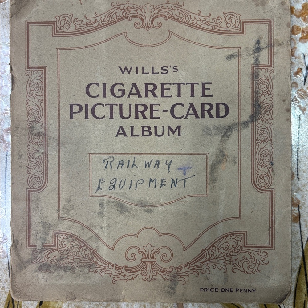 Vintage Wills’s Cigarette Card Album – Railway Equipment